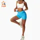 Ingor Sportswear Custom Fitness Apparel Butt Lifting Yoga Shorts Elastic High Waist Running Fitness Shorts Tight Seamless Sports Shorts6 2