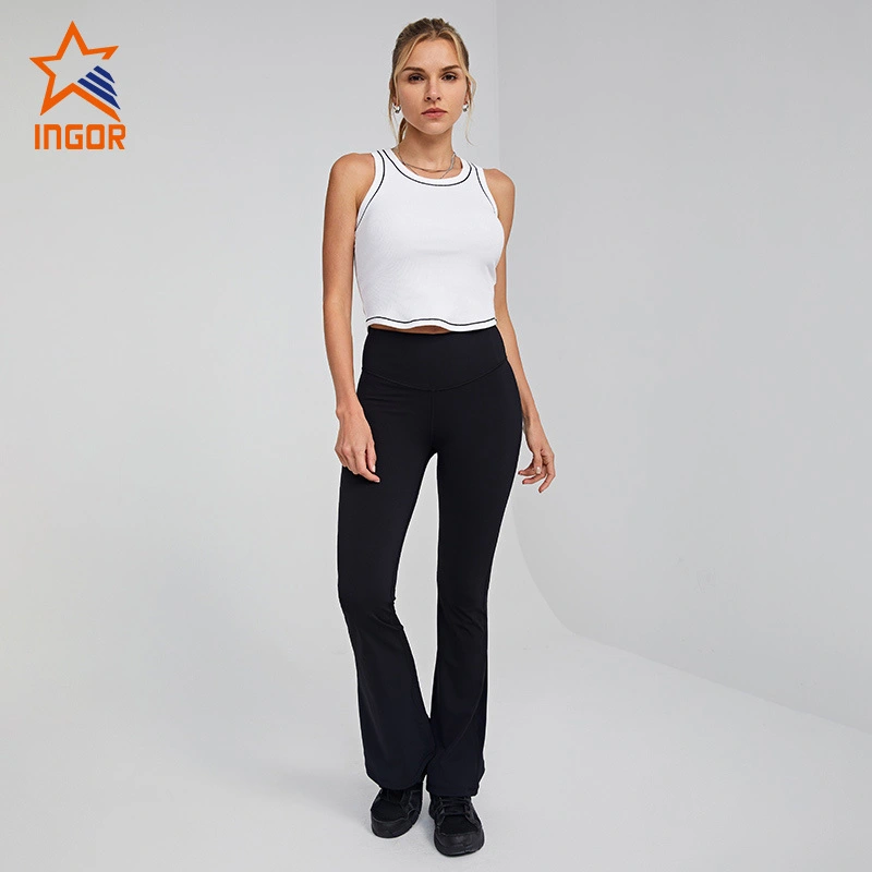 Ingor Sportswear Custom Activewear Damen-Sport-BH und Schlag-Leggings-Yoga-Set 1