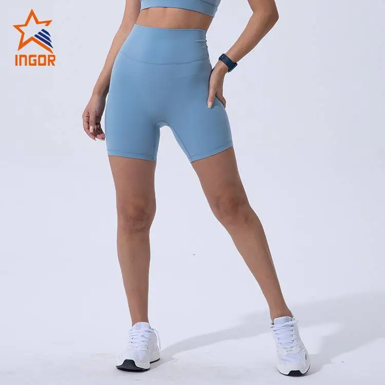 Ingor Sportswear Großhandel Sportbekleidung China Lieferant Damenbekleidung Bikershorts 1