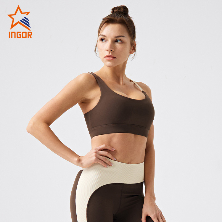 Ingorsports Women Activewear Clothing Manufacturers Gym Wear Custom Recycled Sustainable Sports Bra 1