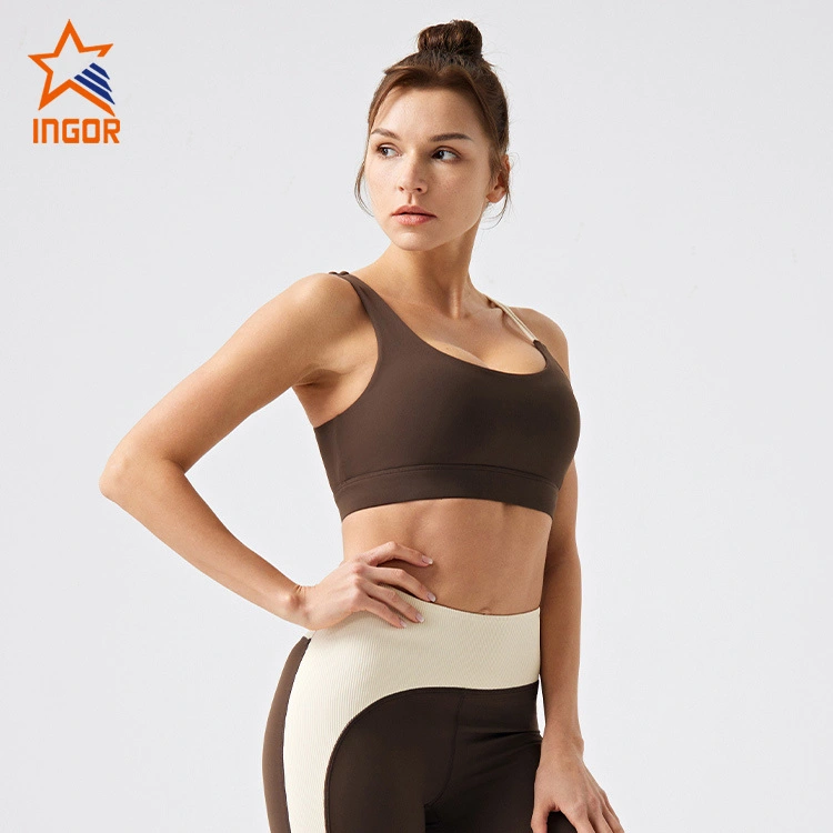 Ingorsports Women Activewear Clothing Manufacturers Gym Wear Custom Recycled Sustainable Sports Bra 1