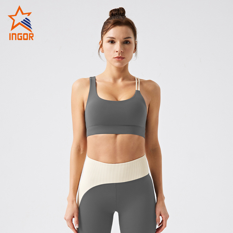 Ingorsports Women Activewear Clothing Manufacturers Gym Wear Custom Recycled Sustainable Sports Bra 4