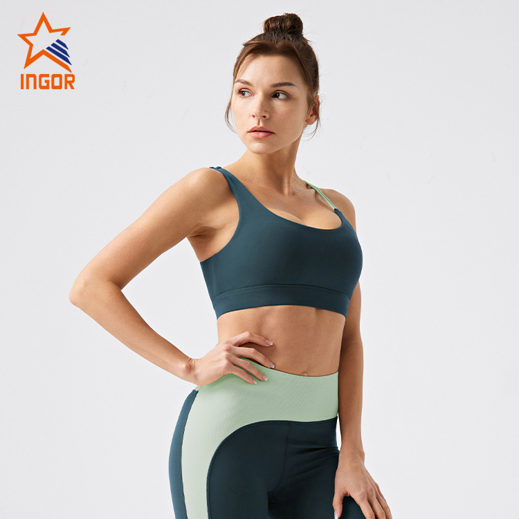 Ingorsports Women Activewear Clothing Manufacturers Gym Wear Custom Recycled Sustainable Sports Bra 5