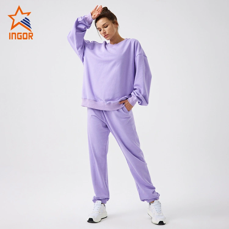 Ingorsports – vêtements de sport personnalisés pour femmes, surdimensionnés, sweat-shirt décontracté, ensembles de pantalons de jogging, & 1
