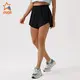 white women's shorts  yoga at the gym 1