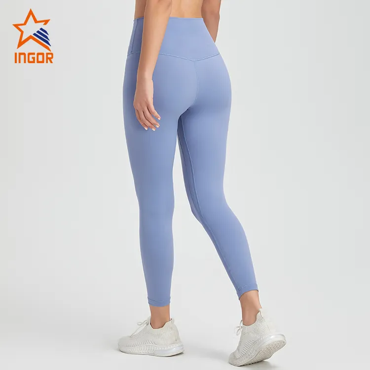 INGOR SPORTSWEAR new ladies white leggings  factory for yoga 4