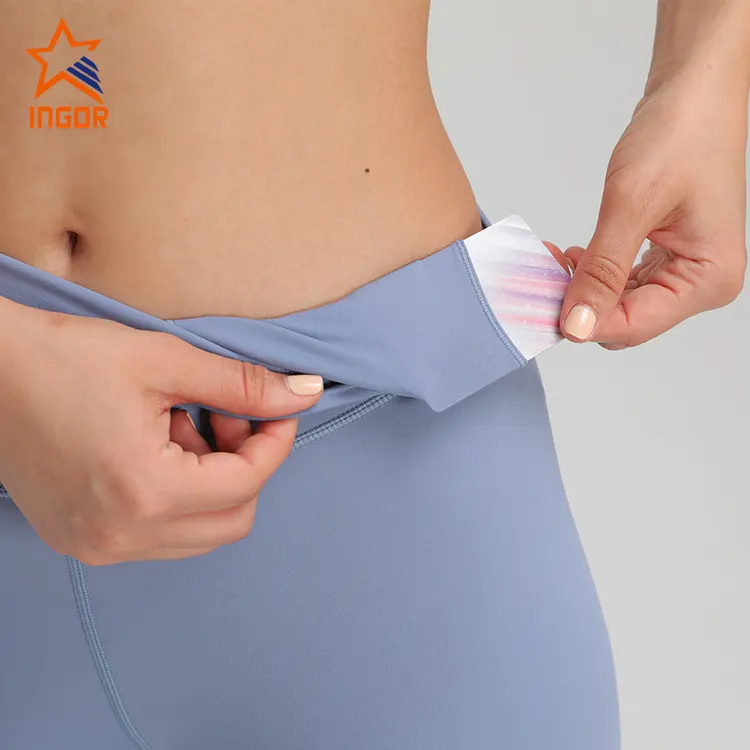 INGOR SPORTSWEAR new ladies white leggings  factory for yoga 7
