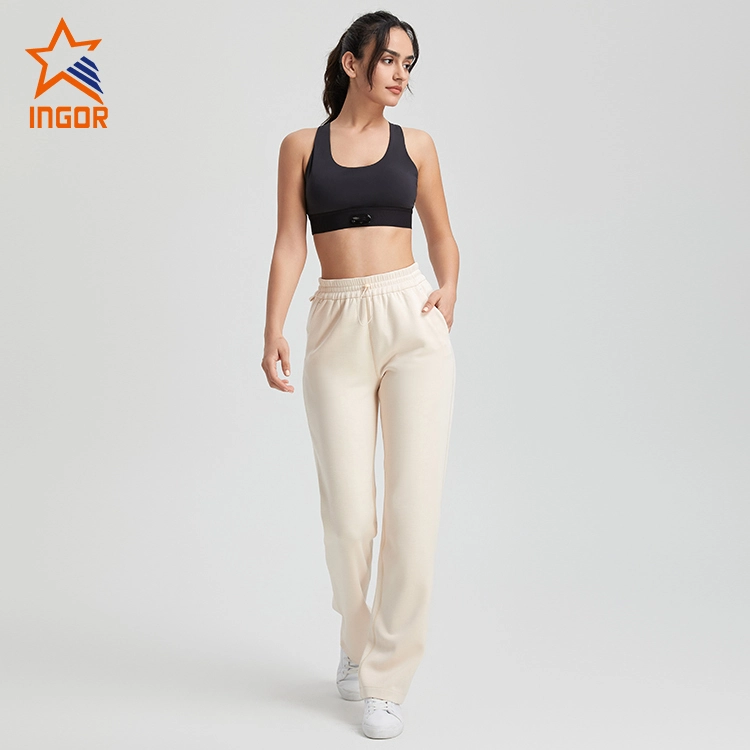 Ingorsports Custom Fitness Apparel Women Activewear Basic Sports Bra & Pockets Jogger Pants Running Set 1