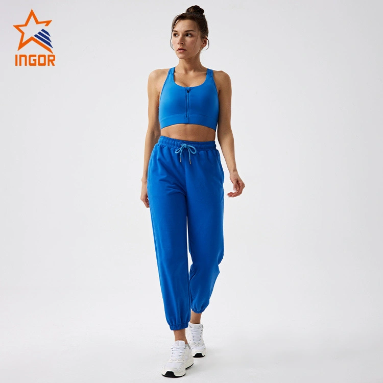 Ingorsports Custom Fitness Apparel Damen Activewear High Impact Racer Back Sport-BH & Jogger-Hosen-Sets 1
