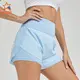 fashion women's compression running shorts  white factory for sportb 8