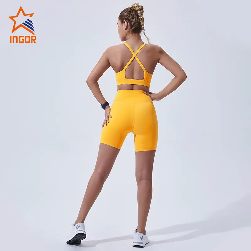 nice yellow shorts women's  workout for ladies 8