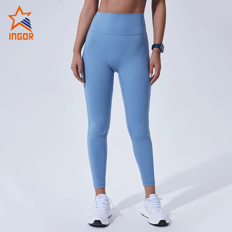 Ingorsports Leggings Distributor Kundenspezifische Damen-Leggings mit hoher Taille und Taschen 1