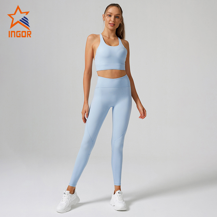 Ingor Sportswear Private Label Activewear-Hersteller maßgeschneiderte Damen-Leggings mit hohem Bund 6
