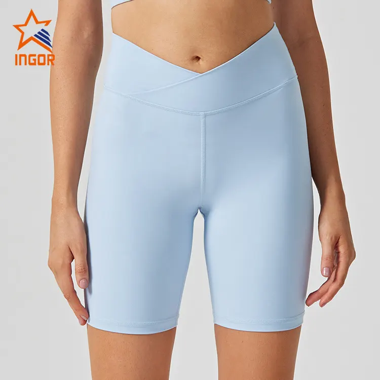 INGOR SPORTSWEAR waisted yellow shorts women's  wholesale for girls 4