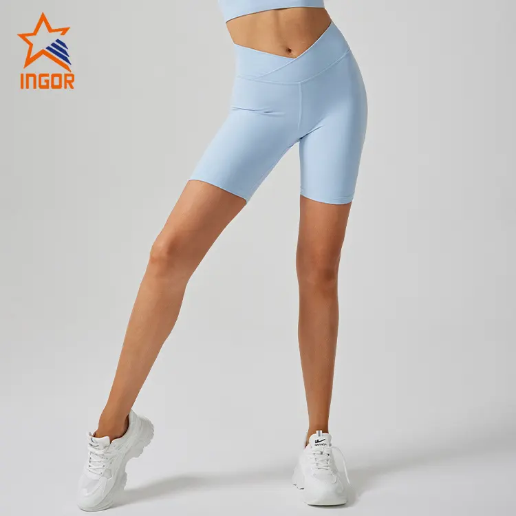 INGOR SPORTSWEAR waisted yellow shorts women's  wholesale for girls 3