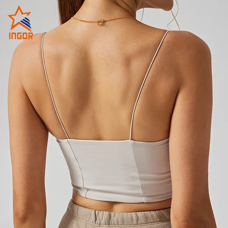 INGOR SPORTSWEAR white running bra factory for women 3