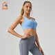 best front zip sports bra grey for ladies 2
