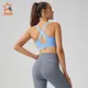 best front zip sports bra grey for ladies 3