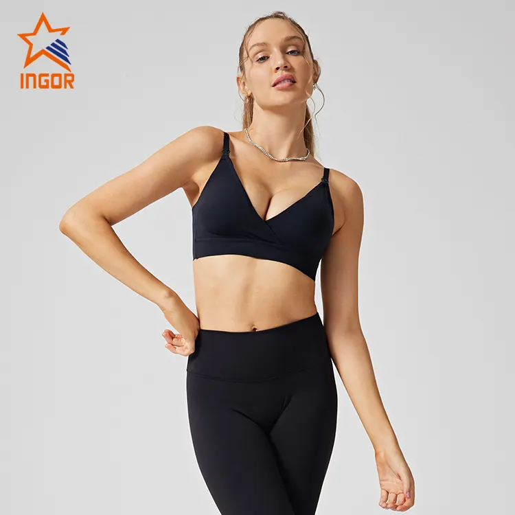 fashion sports bra top grey factory for ladies 2
