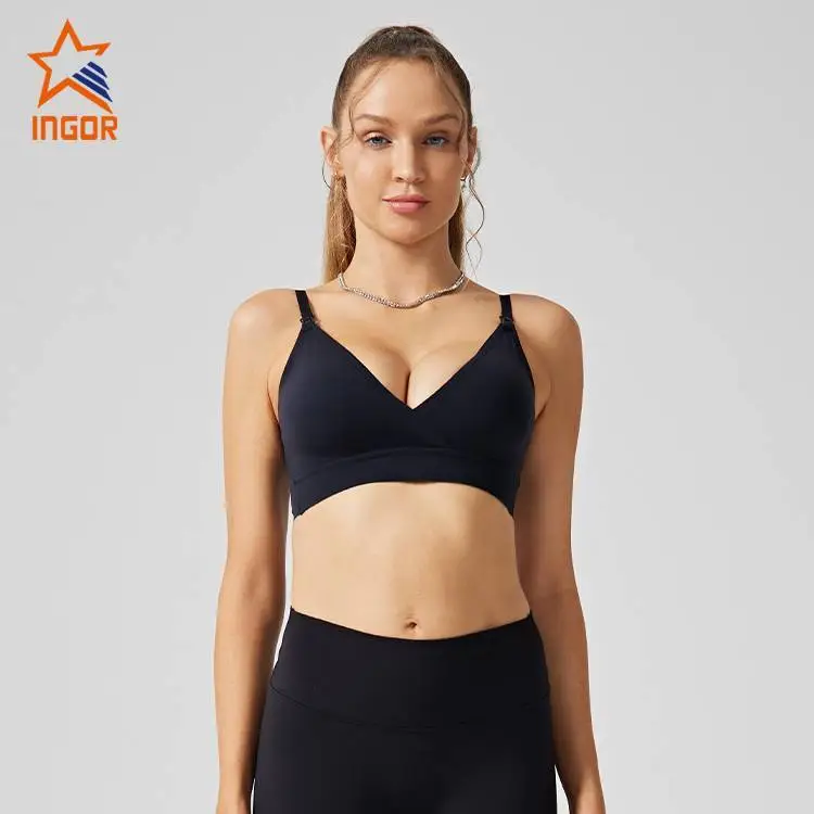 Produttori di abbigliamento da allenamento Ingor Sportswear Reggiseno da allattamento con vestibilità morbida da donna 1