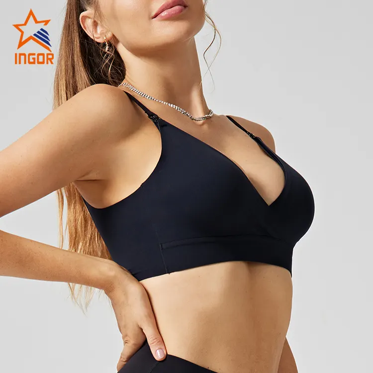 fashion sports bra top grey factory for ladies 8