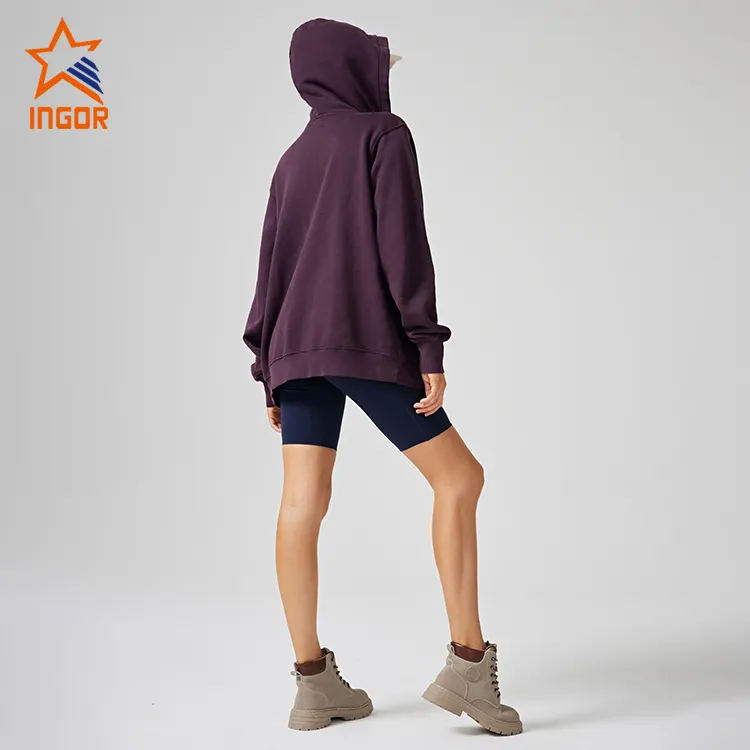 INGOR SPORTSWEAR raglan sleeve zip hoodie in bulk for yoga 10