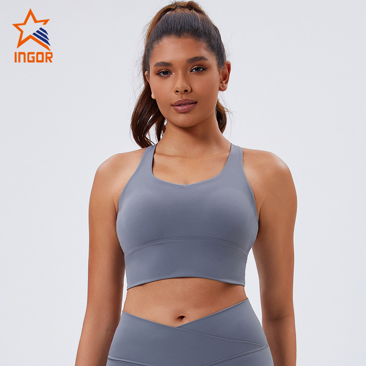 Fitness Clothing Suppliers Eco-friendly Custom Women Slim Back Sports Yoga Bra 1
