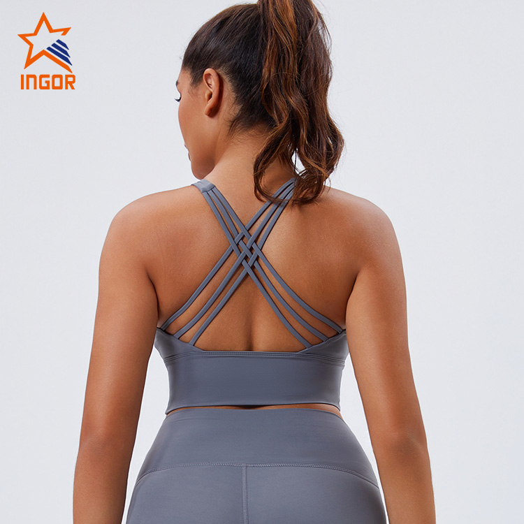 Fitness Clothing Suppliers Eco-friendly Custom Women Slim Back Sports Yoga Bra 5