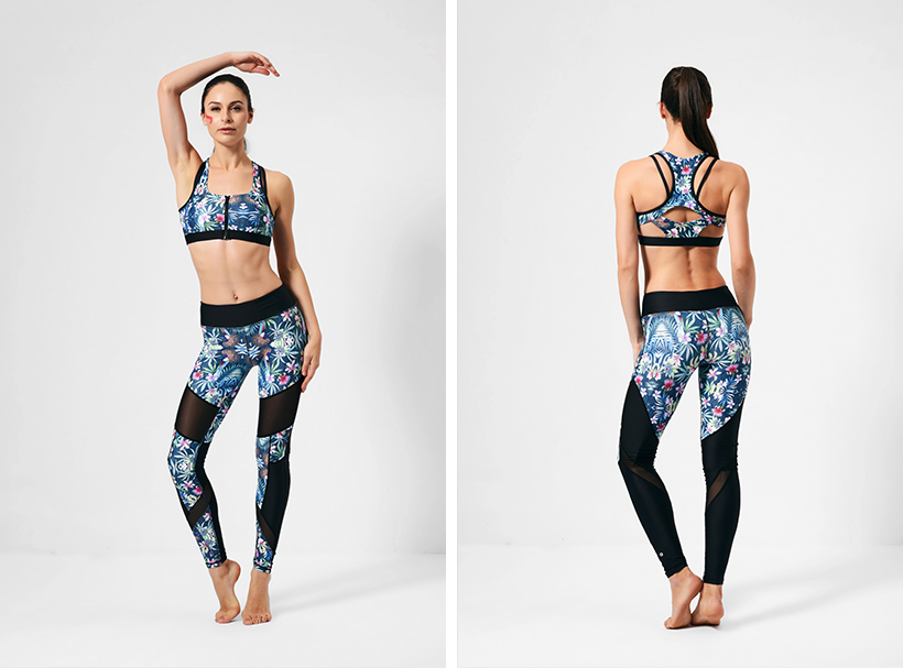 breathable cute strappy sports bras black with high quality for sport 5