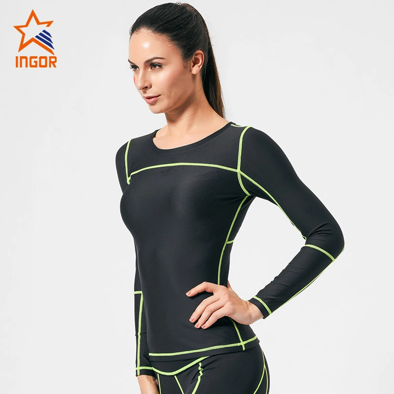 Ingorsports Chemises de compression de course à manches longues femme GRC16002 1