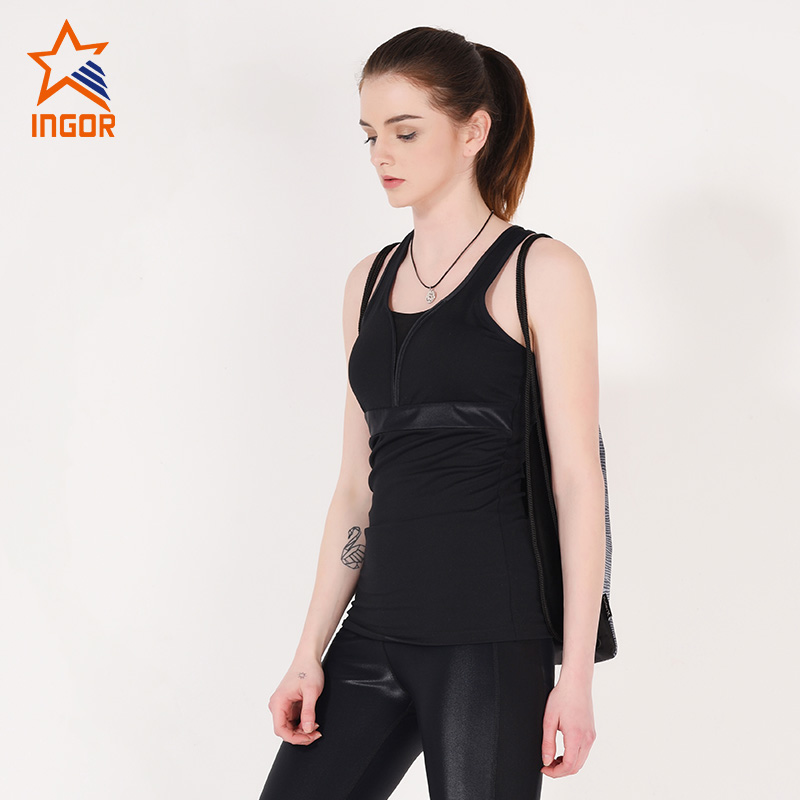 Camisetas sin mangas para correr personalizadas de malla cruzada Ingorsports Y1911V02 6