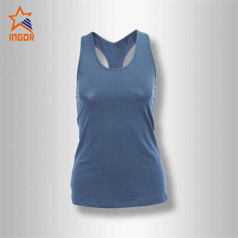 Ingorsports Fashion Summer Custom Plain Racerback Workout Tank Top Design Womens JK11V005 1