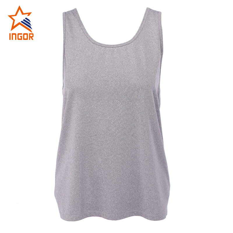 Ingorsports Damen Blank Workout Loose Cross Criss Tank Top JK11V004 2