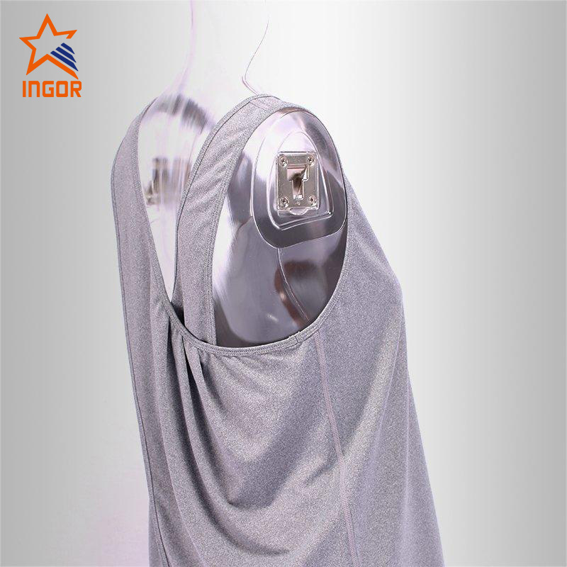 Ingorsports Damen Blank Workout Loose Cross Criss Tank Top JK11V004 6