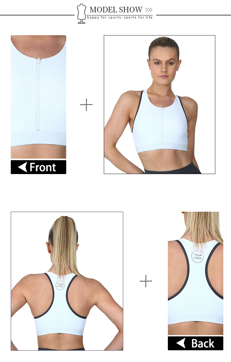 INGOR custom front fastening sports bra with high quality for women 5