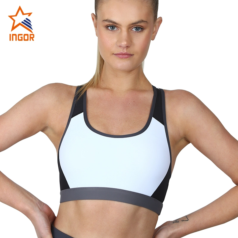 Ingorsports Recycle Yoga Wear RacerBack PushUp 4-Wege-Stretch-Fitness-Sport-BHs speziell für Frauen 1