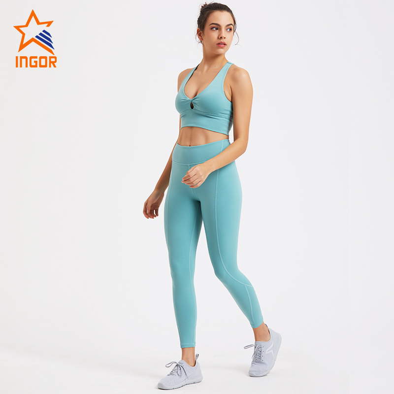 Ingorsports Women Racerback Sports Bra Workout Yoga Set 6