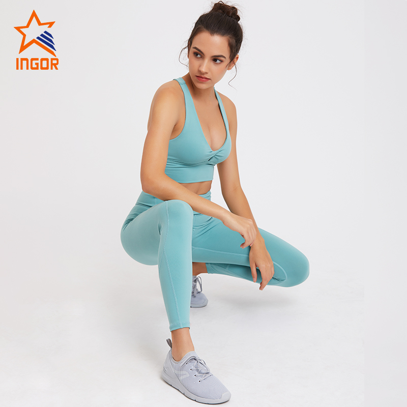 Ingorsports Women Racerback Sports Bra Workout Yoga Set 4