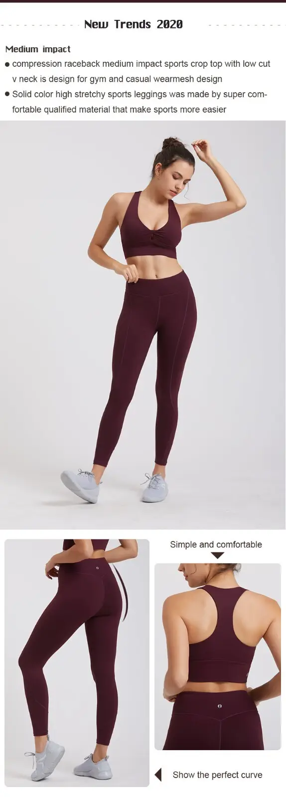 INGOR high quality stylish yoga outfits overseas market for ladies 3