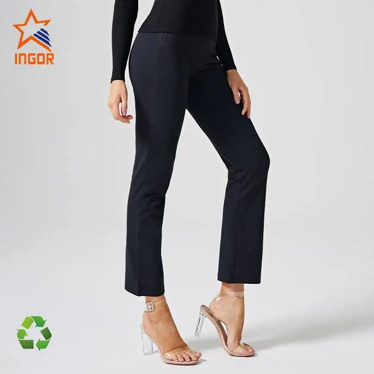 Produttori di abbigliamento Activewear Ingorsports Pantaloni casual dalla vestibilità premium da donna personalizzati 1