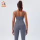 INGOR SPORTSWEAR strap front zip sports bra at the gym 4