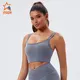 INGOR SPORTSWEAR strap front zip sports bra at the gym 3