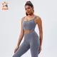 INGOR SPORTSWEAR strap front zip sports bra at the gym 6