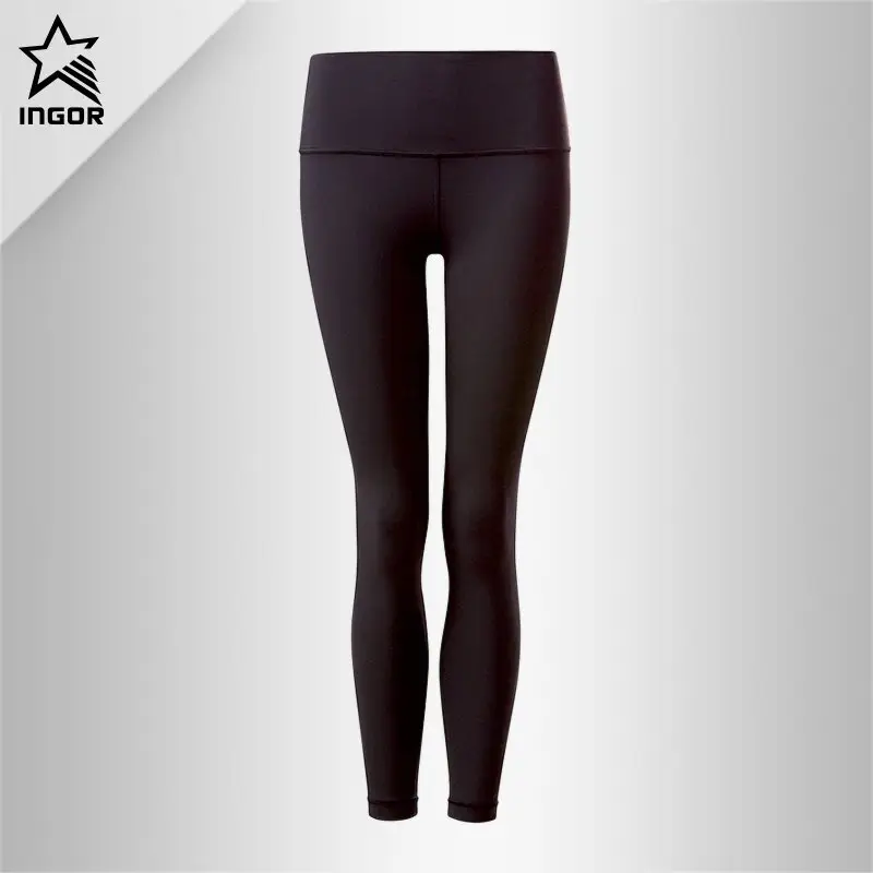  INGOR High Waist Womens Best Black Spandex Yoga Leggings Pants JK11P011 Leggings image2