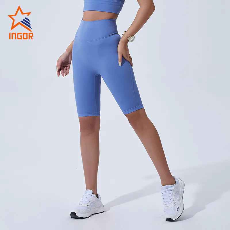 Gym Wear Manufacturer China Women Biker Shorts Without Front Seam Private Label Active Wear