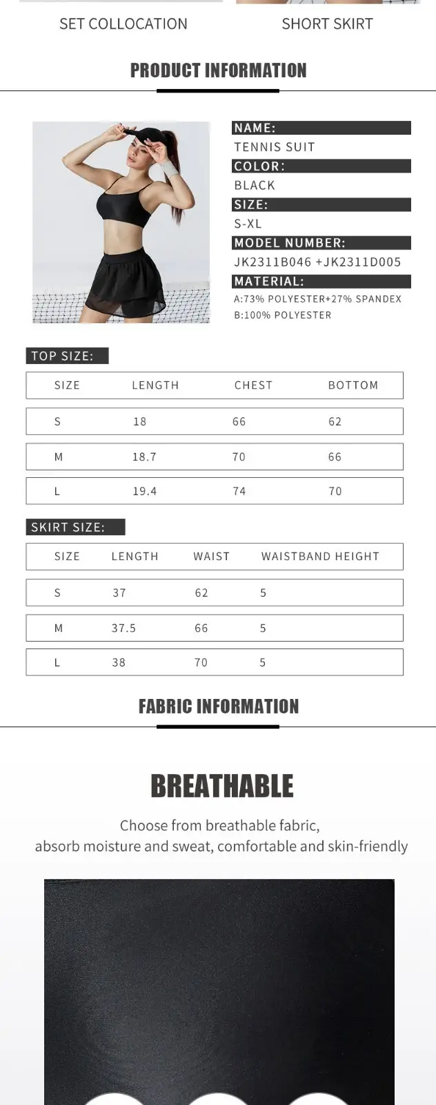 INGOR personalized tennis shorts woman supplier 3