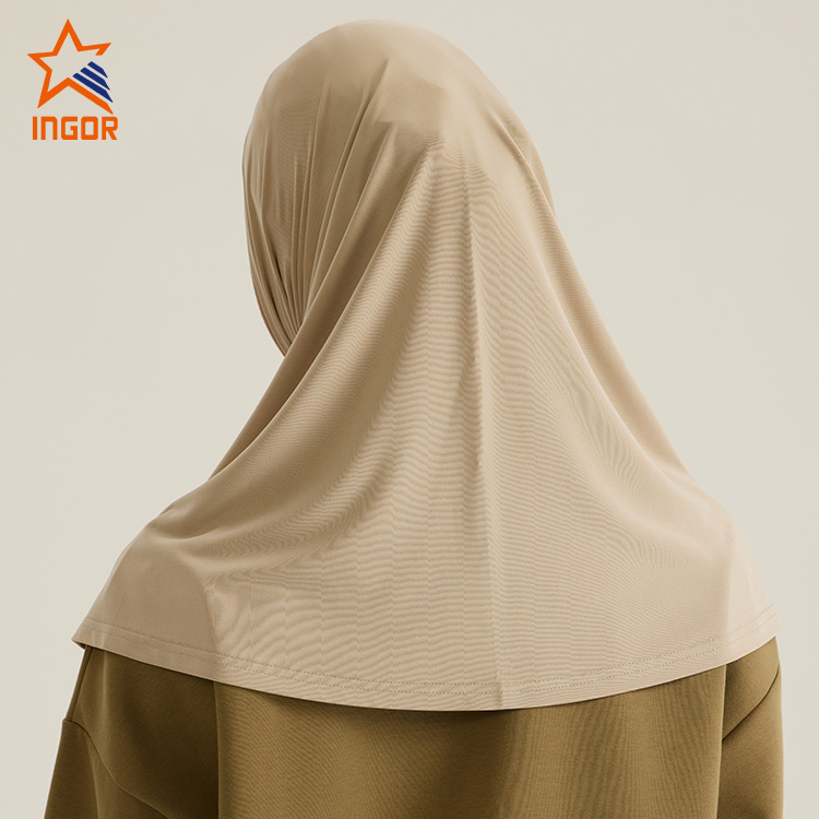 Custom Women Muslim Islamic Clothing Ladies 2PC Jersey Hijab 6