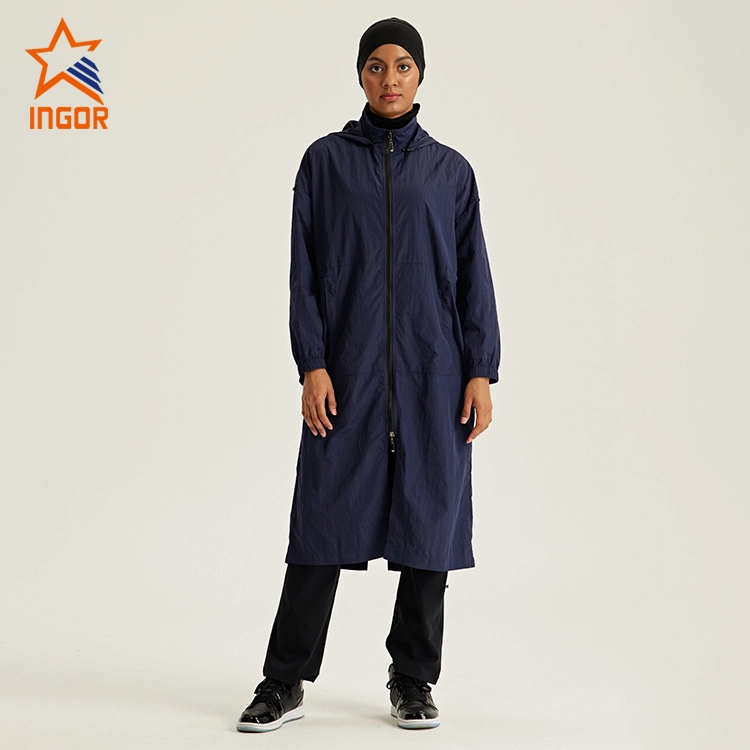 Tunique tissée de vestes de sport de vêtements islamiques musulmans personnalisés pour femmes 1