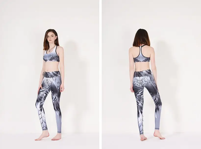 exercise
 black
 waisted
 ladies leggings  tights INGOR Brand yoga pants yoga 2