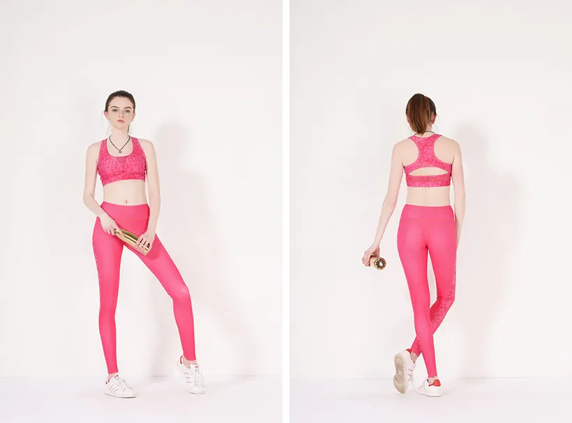 pink impact strap INGOR Brand sports bra 5